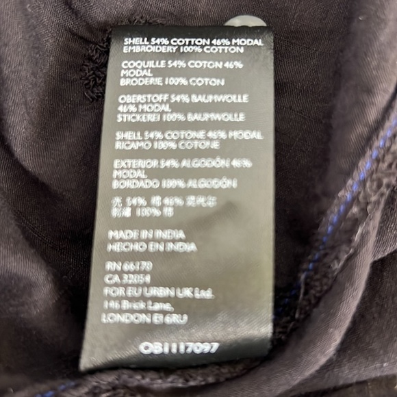 Anthropologie Pilcro The Whitney Trapeze Embroidered Cotton Button-Front Blouse - Picture 9 of 9